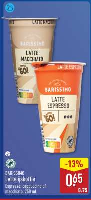 BARISSIMO Latte ijskoffie