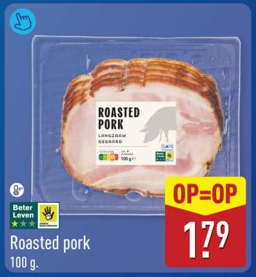 Roasted pork