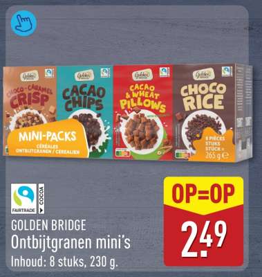 GOLDEN BRIDGE Ontbijtgranen mini's