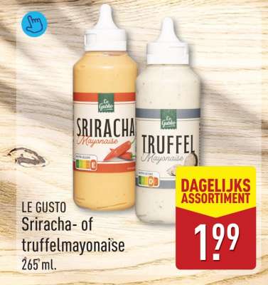 LE GUSTO Sriracha- of truffelmayonaise