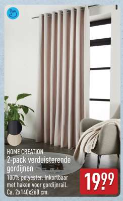 HOME CREATION 2-pack verduisterende gordijnen