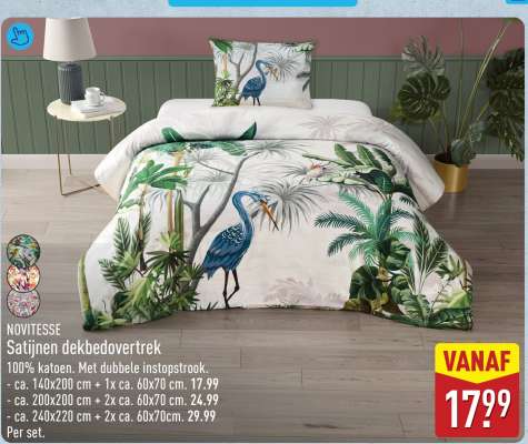 NOVITESSE Satijnen dekbedovertrek