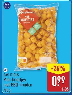 DAYLICIOUS Mini-krieltjes met BBQ-kruiden