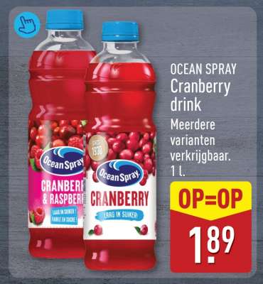 Ocean Spray cranberry drink