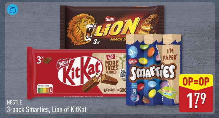 NESTLÉ 3-pack Smarties, Lion of KitKat