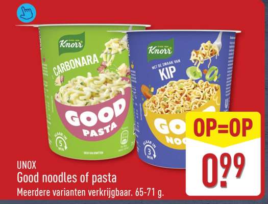 UNOX Good noodles of pasta