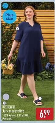 UP2FASHION Jurk mousseline