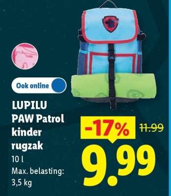 LUPILU PAW Patrol kinder rugzak