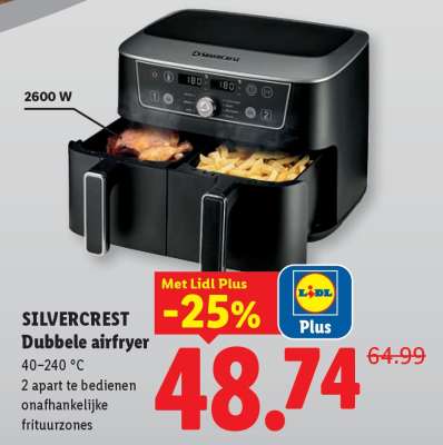 SILVERCREST Dubbele airfryer