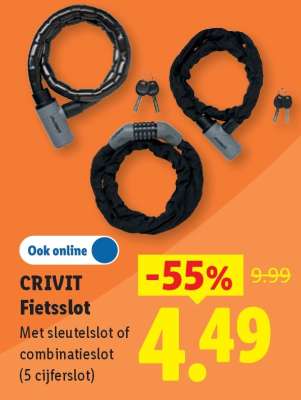 CRIVIT Fietsslot