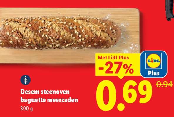 Desem steenoven baguette meerzaden