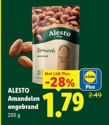 ALESTO Amandelen ongebrand