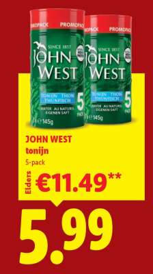 John West tonijn