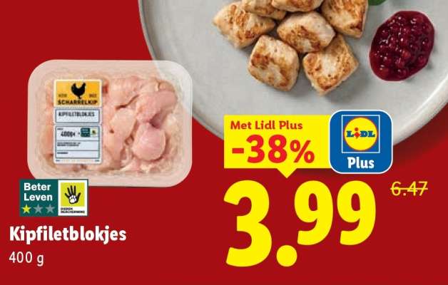 Kipfiletblokjes