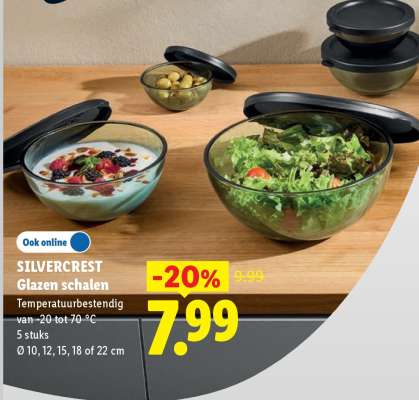 SILVERCREST Glazen schalen