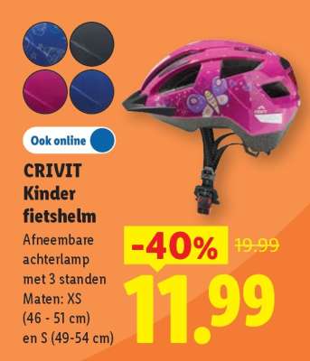 CRIVIT Kinder fietshelm