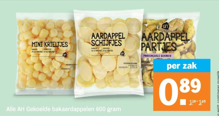 Alle AH Gekoelde bakaardappelen 600 gram