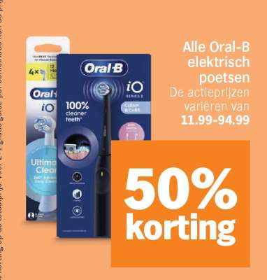 Alle Oral-B elektrisch poetsen