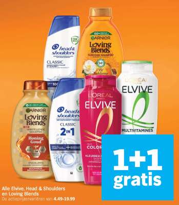 Alle Elvive, Head & Shoulders en Loving Blends