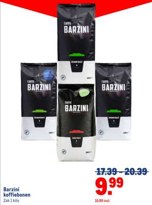 Barzini koffiebonen