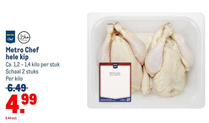 Metro Chef hele kip