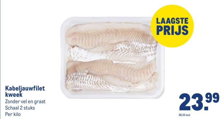 Kabeljauwfilet kweek