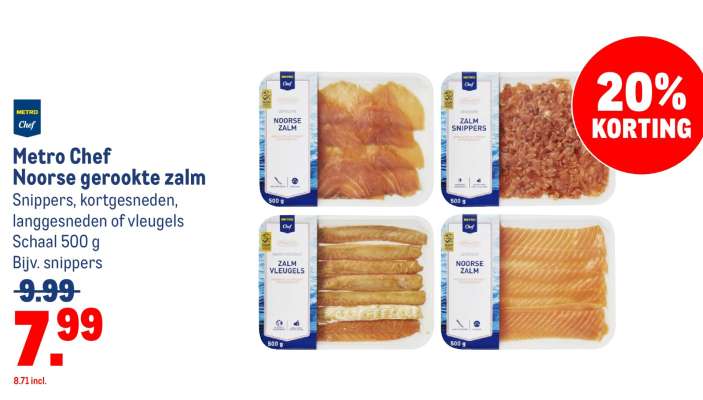 Metro Chef Noorse gerookte zalm
