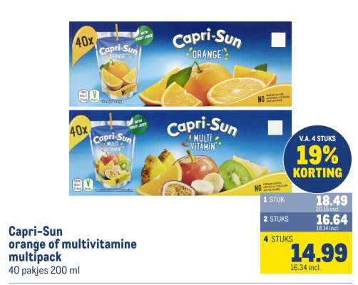 Capri-Sun orange of multivitamine multipack