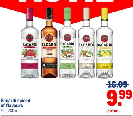 Bacardi spiced of flavours