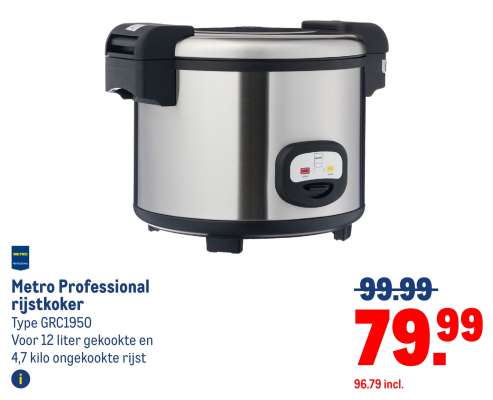 Metro Professional rijstkoker