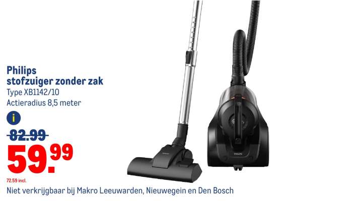 Philips stofzuiger zonder zak