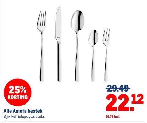 Alle Amefa bestek