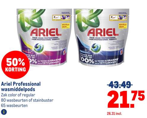 Ariel Professional wasmiddelpods