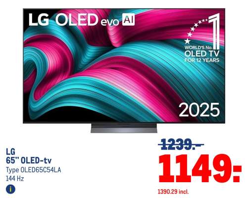 LG 65" OLED-tv