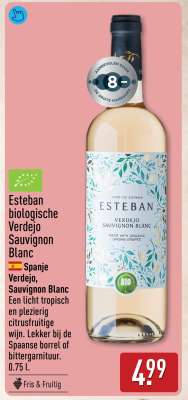 Esteban biologische Verdejo Sauvignon Blanc