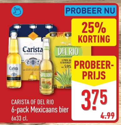 CARISTA OF DEL RIO 6-pack Mexicaans bier
