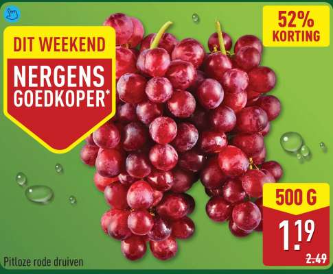 Pitloze rode druiven