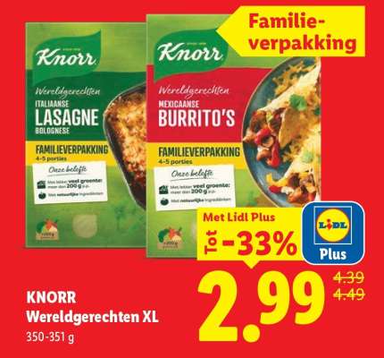 KNORR Wereldgerechten XL