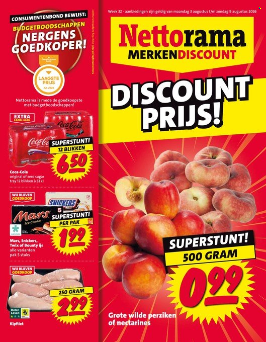 Nettorama-aanbieding - 3-8-2026 - 9-8-2026. Pagina 1