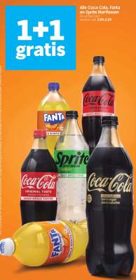 Coca-Cola, Fanta en Sprite literflessen