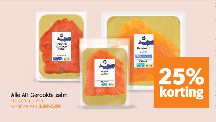 Alle AH Gerookte zalm