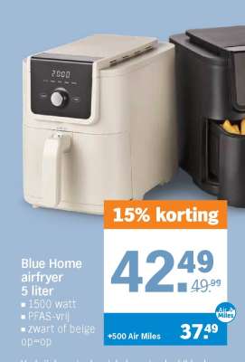 Blue Home airfryer 5 liter