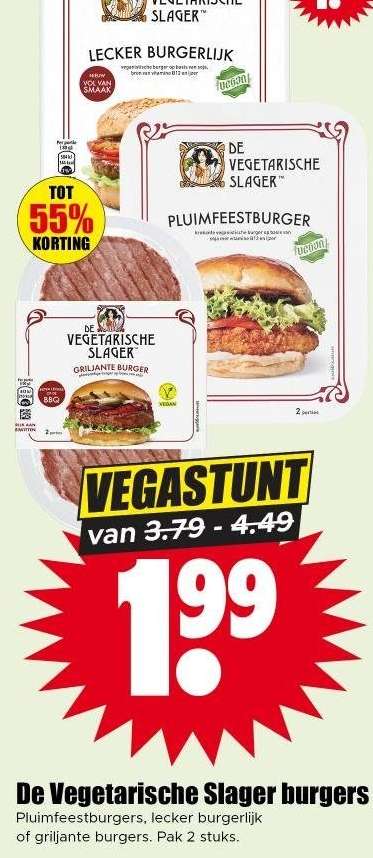 De Vegetarische Slager burgers