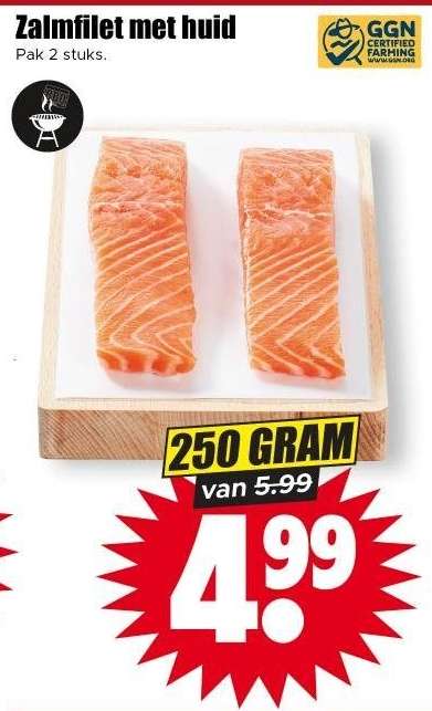 Zalmfilet met Huid