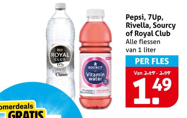 Pepsi, 7up, Rivella, Sourcy of Royal Club
