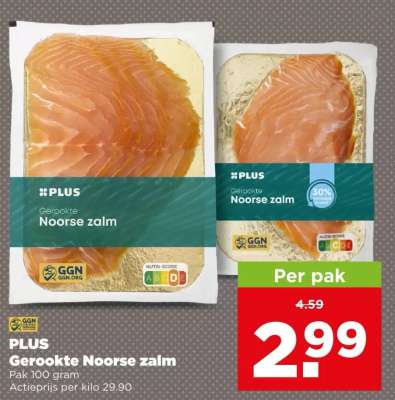 PLUS Gerookte Noorse zalm