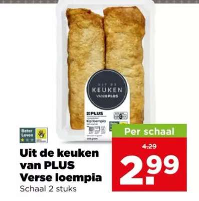 Uit de Keuken van PLUS Verse loempia