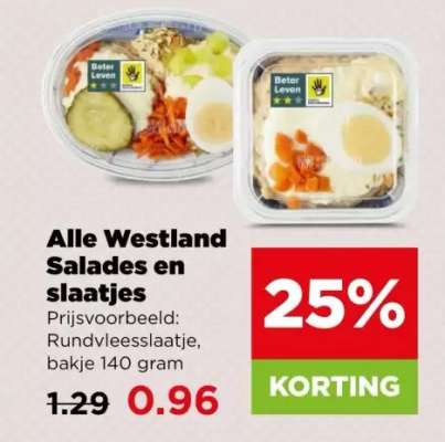 Alle Westland Salades en slaatjes