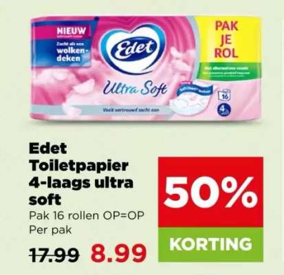 Edet Toiletpapier 4-laags ultra soft