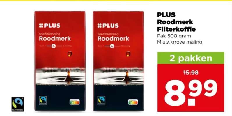 PLUS Roodmerk Filterkoffie